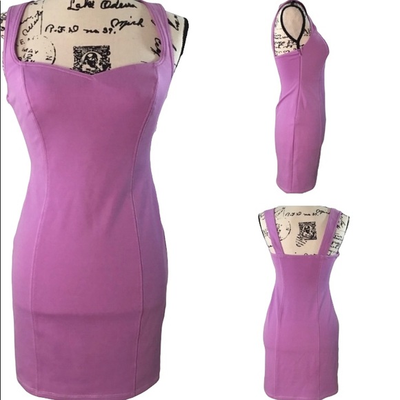 ASTR the Label - Stereotype Lilac Sleeveless Bodycon Stretch Fitted Mini Dress - Picture 4 of 13